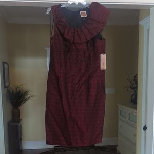 Nue by Shani Red & Black Mini Dress Body Architecture